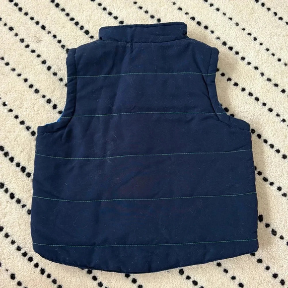 2007 Kids Sesame Street Elmo Snowboard Navy Puffer Vest Size 18 Months - Picture 4 of 6